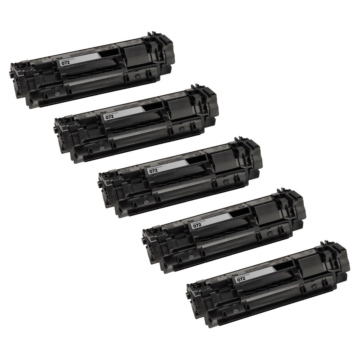 Set of 5 Compatible Canon 072 Black Toner Cartridges (1,400 Pages)