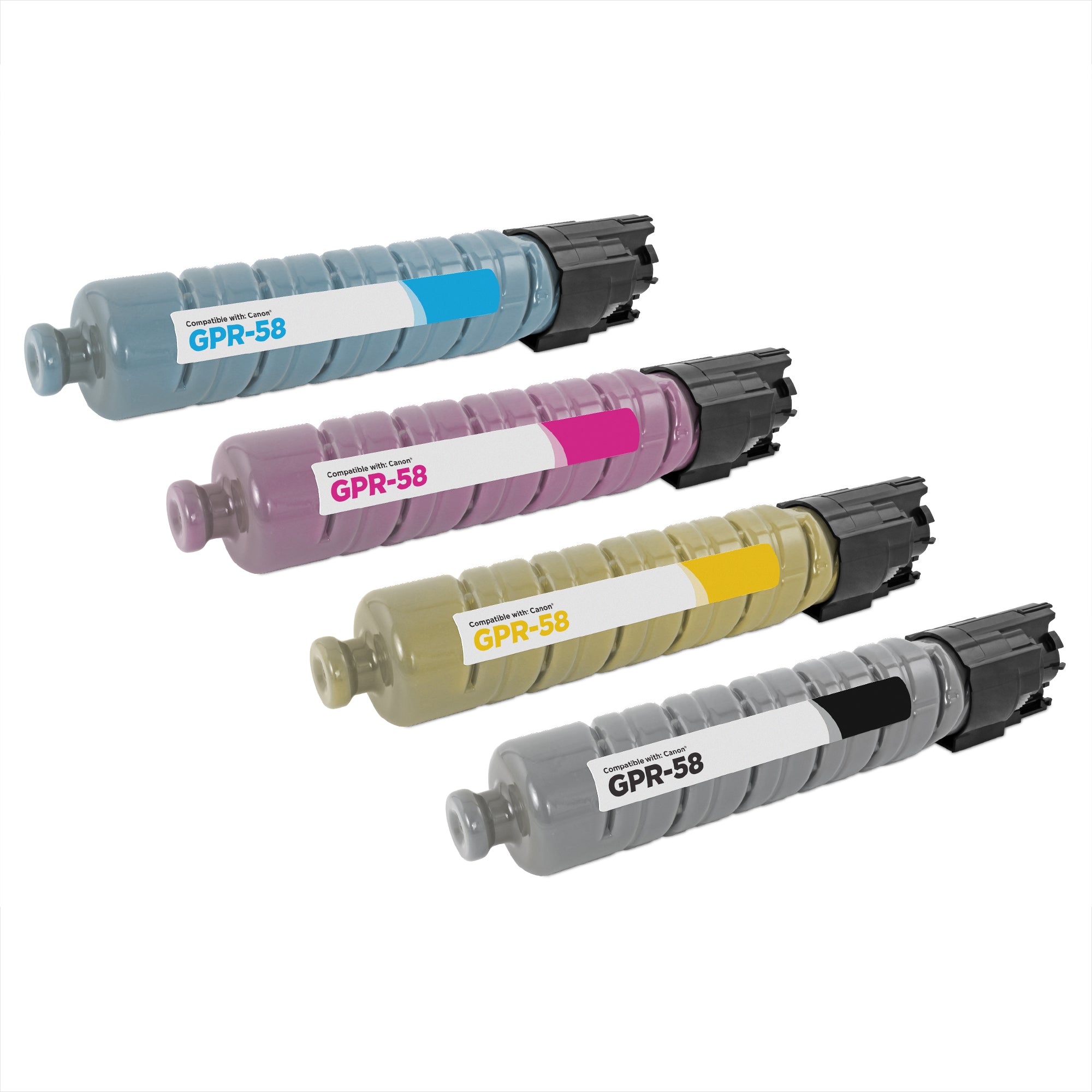 Set of 4 Remanufactured Canon GPR-58 Multi Ink Cartridges