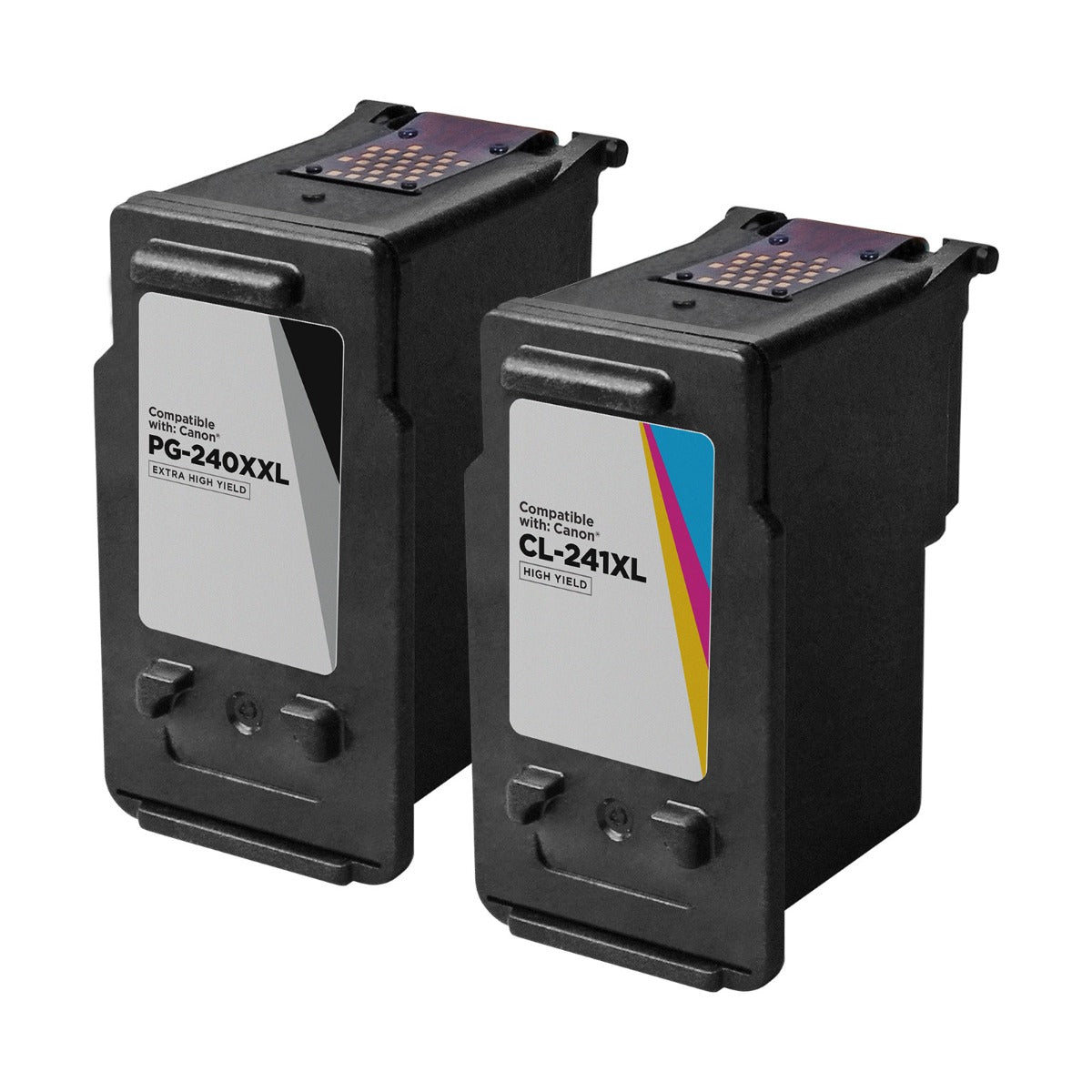 Set of 2 Remanufactured Canon PG-240XXL & CL-241XL Ink Cartridges