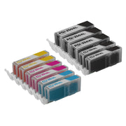 Set of 11 Compatible Canon PGI-250XL & CLI-251XL High Yield Ink Cartridges (Multi Color)