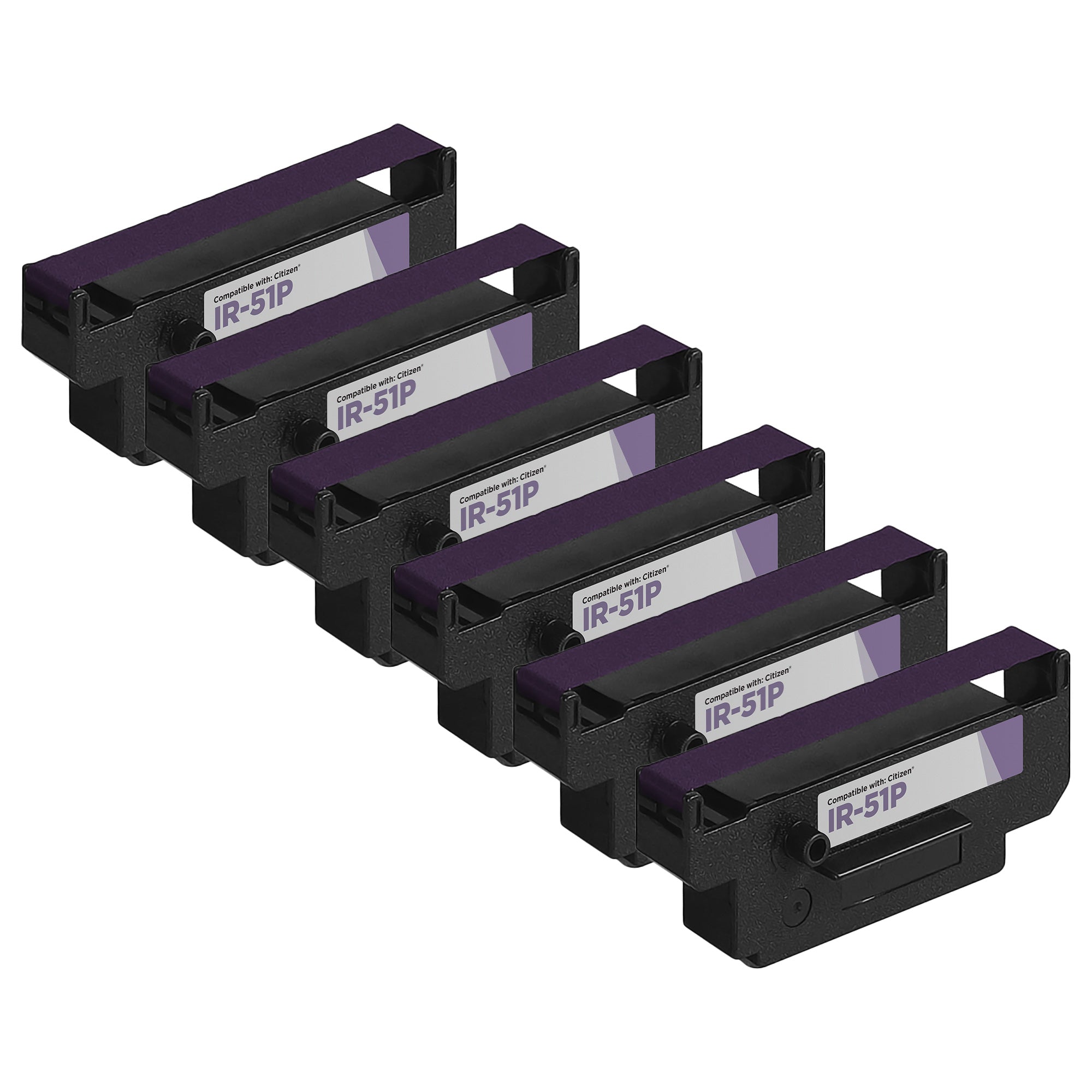 Compatible Citizen IR-51 Purple Ribbon (6-pack)