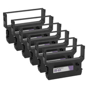 Set of 6 Compatible Citizen IR-61 Purple Printer Ribbons
