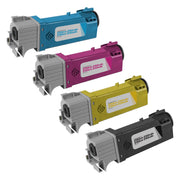 Set of 4 Compatible Dell 331-0719 Toner Cartridges (Black, Cyan, Magenta, Yellow) (5,500 Pages)