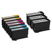 Compatible Set of 9 Dell Series 33/34 Extra High Yield Ink Cartridges (Multi Color)