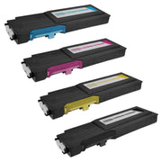 Set of 4 Compatible Dell C3760 Toner Cartridges (20,000 Pages)