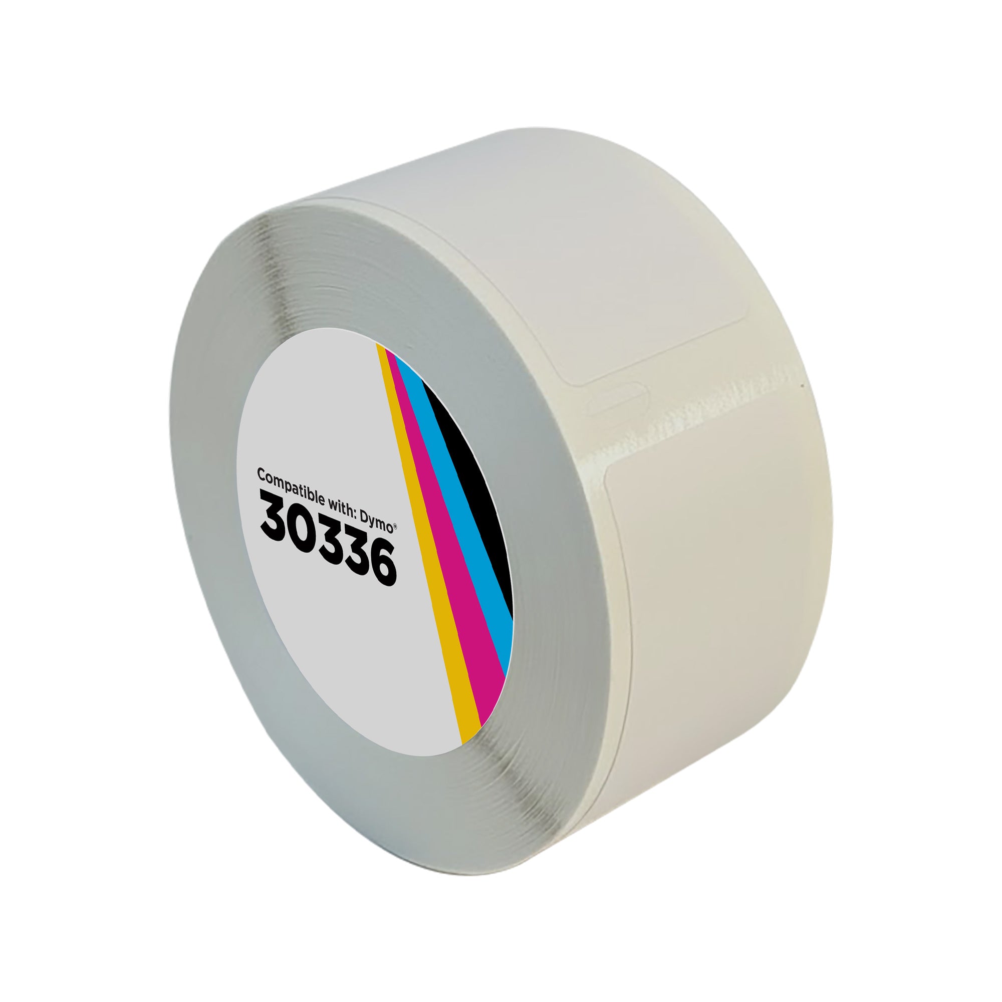 Compatible Dymo 30336 Black on White Label Tape