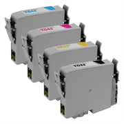 Set of 10 Remanufactured Epson T0321, T0422, T0423, T0424 Ink Cartridges (4 Black, 2 Cyan, 2 Magenta, 2 Yellow)