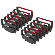 Compatible Epson ERC-30BR Black and Red POS Ribbon Cartridges - 12 Pack