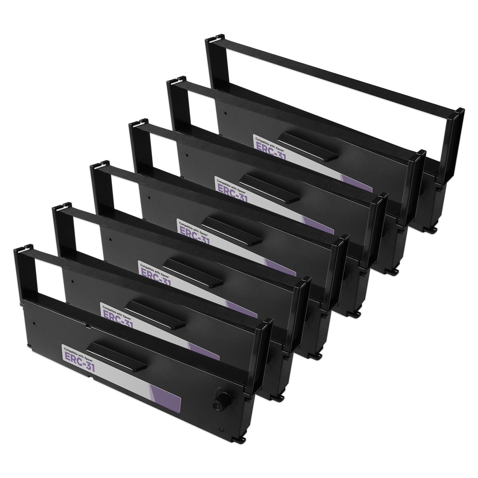 Compatible Epson ERC-31P Purple Ribbon (6-pack)