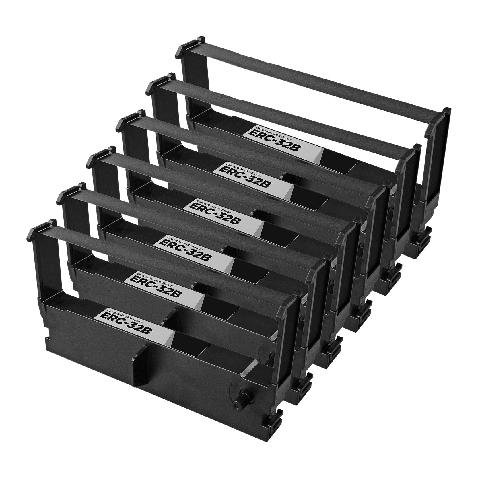 Compatible Epson ERC-32B Black POS Ribbon Cartridges - 6 Pack