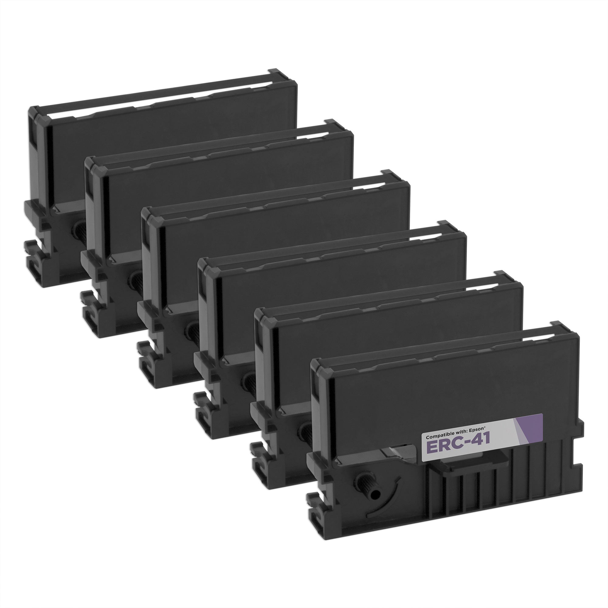 Compatible Epson ERC-41P Purple POS Ribbon (6-pack)
