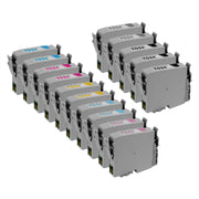 Set of 15 Remanufactured Epson T034 Matte Ink Cartridges (Multi Color)