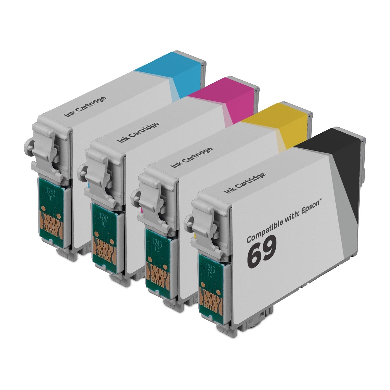Set of 4 Remanufactured Epson T069 Multi Ink Cartridge