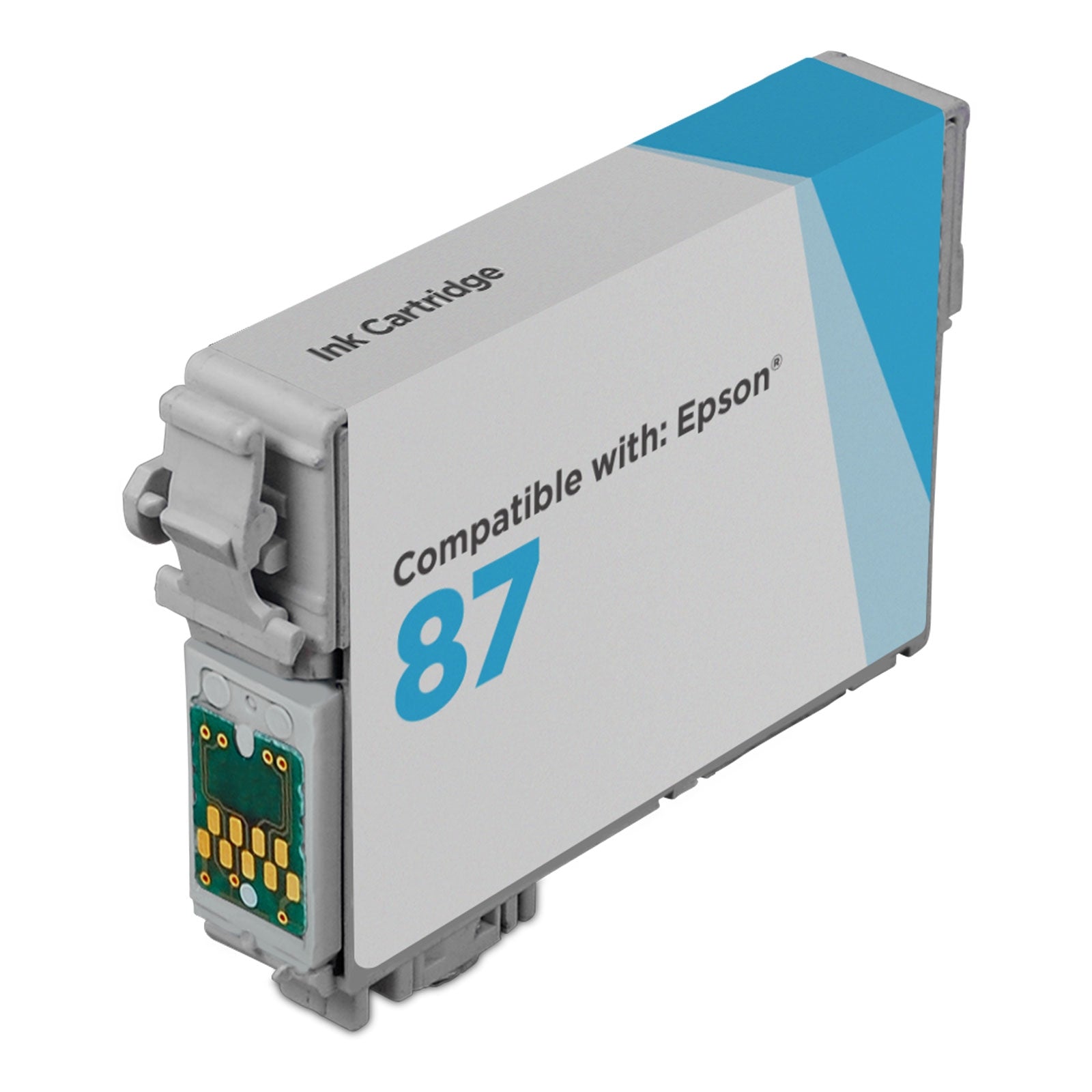 Remanufactured Epson T087220 Cyan Ink Cartridge
