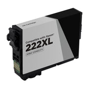 Remanufactured Epson T222XL120 Black High Yield Ink Cartridge (550 Pages)