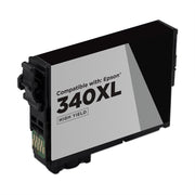 Remanufactured Epson T340XL120 Black High Yield Ink Cartridge (500 Pages)