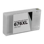 Remanufactured Epson T676XL120 Black High Yield Ink Cartridge (2,400 Pages)