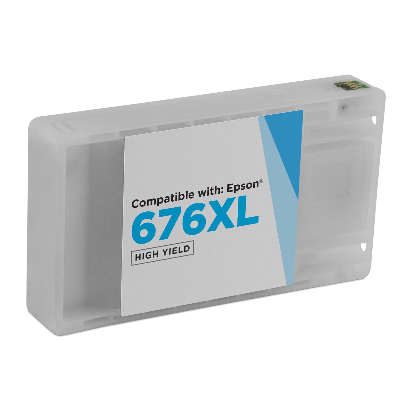 Remanufactured Epson T676XL220 High Yield Cyan Ink Cartridge (1,200 Pages)