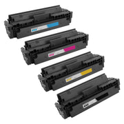Set of 4 Compatible HP 414X Toner Cartridges (Black, Cyan, Magenta, Yellow)