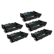 Set of 5 Compatible HP 37A Black Toner Cartridge (11,000 Pages)