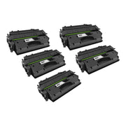 Set of 5 Compatible HP CF280X High Yield Toner Cartridges (34,500 Pages)