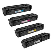 Set of 4 Compatible HP 201A Toner Cartridges (Black, Cyan, Magenta, Yellow)