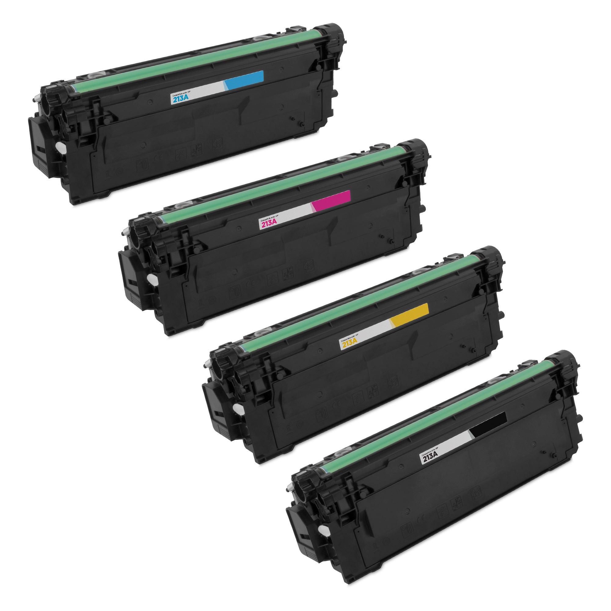 Set of 4 Compatible HP 213A Standard Yield Toner Cartridge (Black, Cyan, Magenta, Yellow)