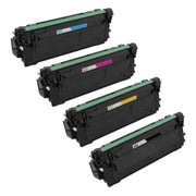 Set of 4 Compatible HP 213X High Yield Toner Cartridge (Black, Cyan, Magenta, Yellow)