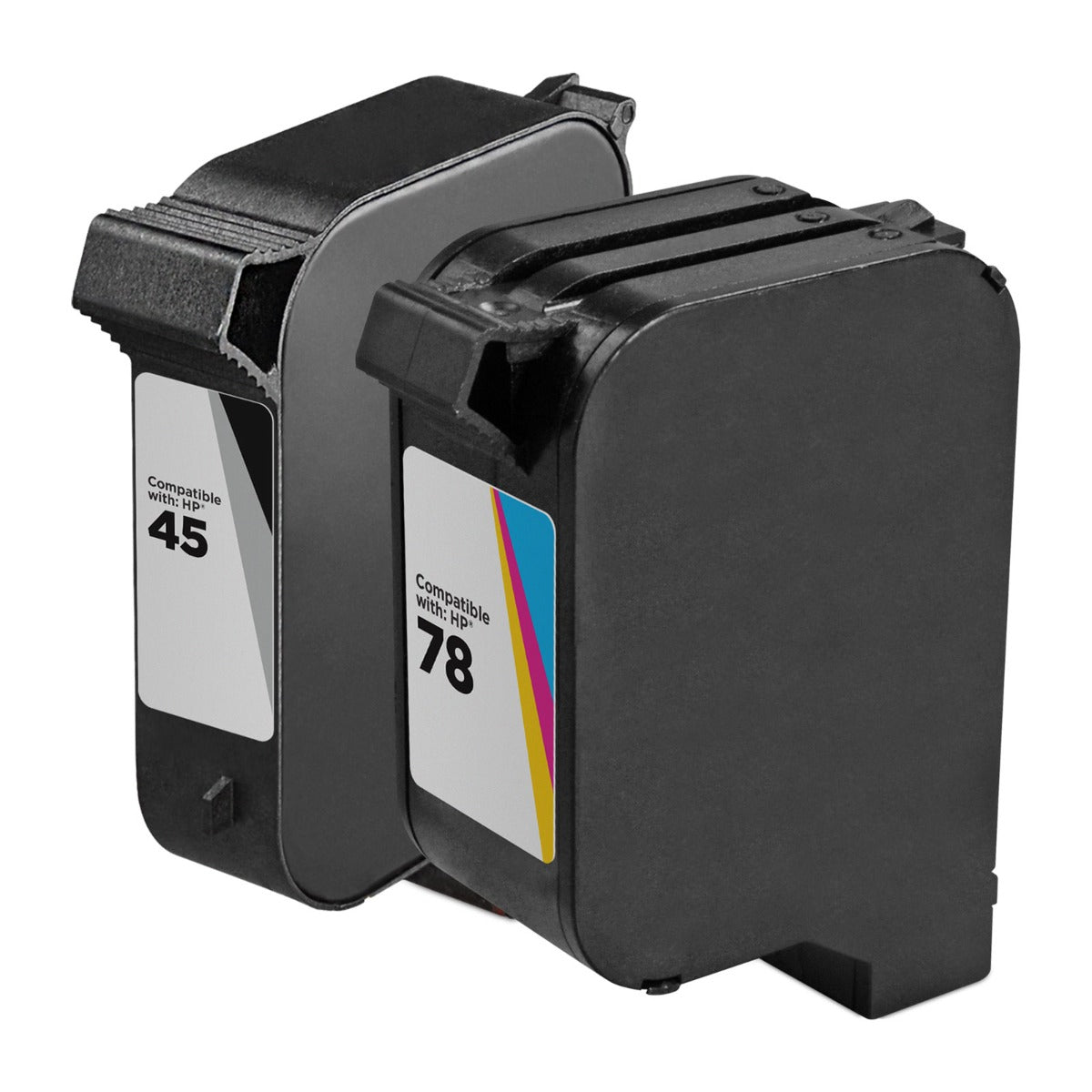 Set of 2 Reman HP 45 & HP 78 Ink Cartridge