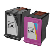 Set of 2 Remanufactured HP 61XL Ink Cartridges (Black, Color)