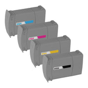 Set of 4 Remanufactured HP 843A Inkjet Cartridges (Black, Cyan, Magenta, Yellow)