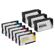 Set of 9 Compatible HP 952XL High Yield Inkjet Cartridges (Multi Color)