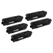 Set of 5 Compatible Kyocera-Mita TK-1172 Black Toner Cartridges (7,200 Pages)