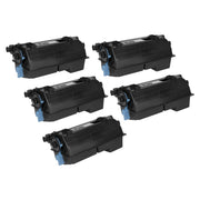 Set of 5 Compatible Kyocera Mita TK-3432 Black Toner Cartridges (21,000 Pages)