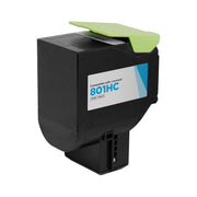Compatible Lexmark 80C1HC0 Cyan Toner Cartridge (3,000 Pages)