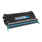 Remanufactured Lexmark C734A1CG Cyan Laser Toner Cartridge (6,000 Pages)