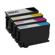 Set of 4 Compatible Lexmark 100XL High Yield Ink Cartridge (Black, Cyan, Magenta, Yellow)
