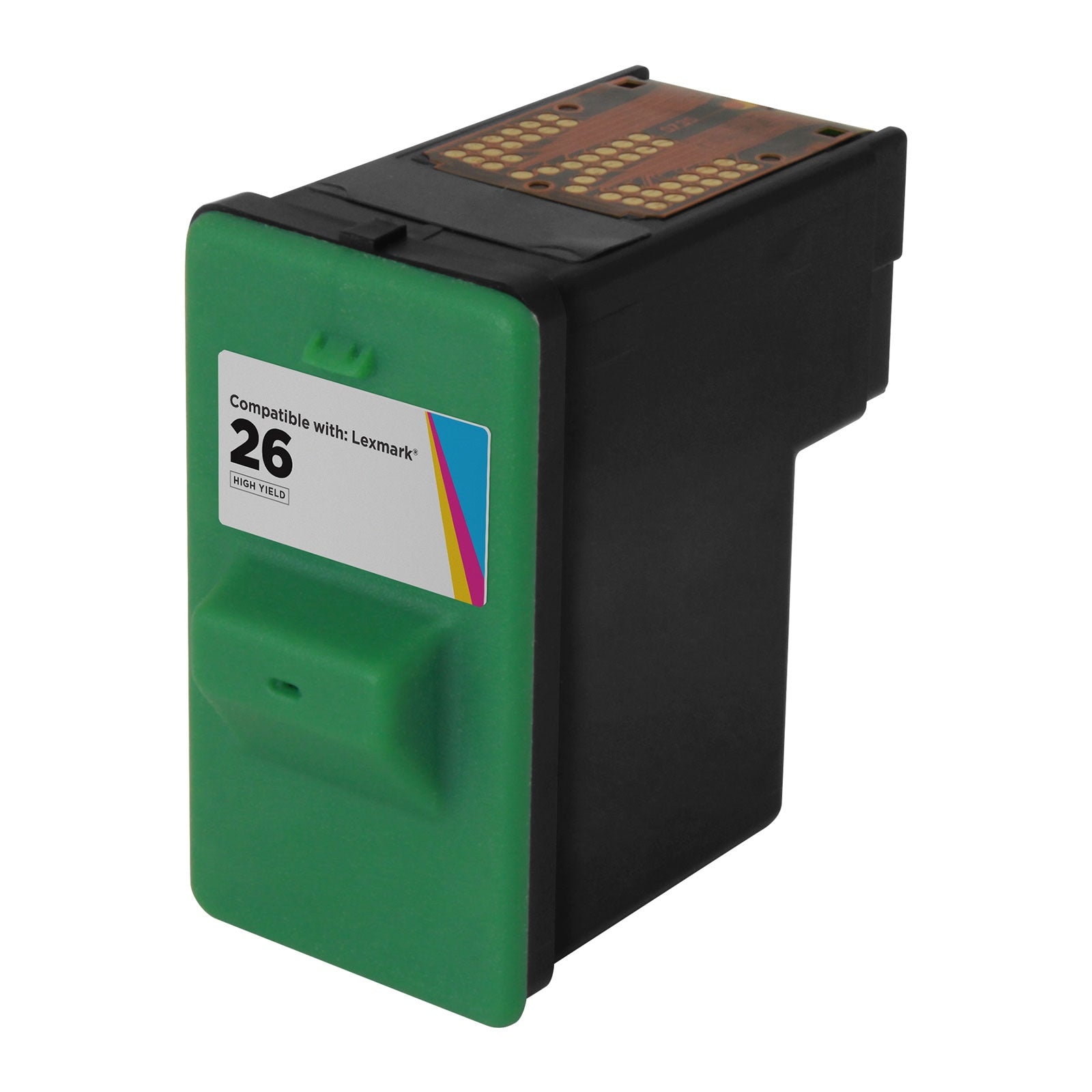 Remanufactured Lexmark 10N0026 (#26) Color Ink Cartridge (275 Pages)