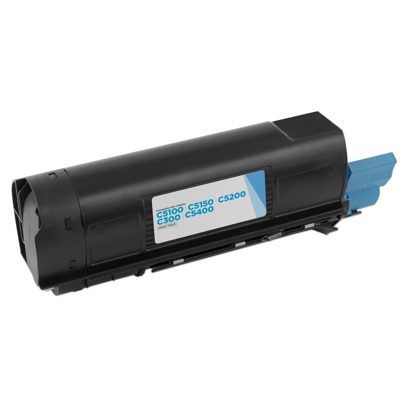 Compatible Okidata 42127403 High Yield Cyan Toner Cartridge (5,000 Pages)