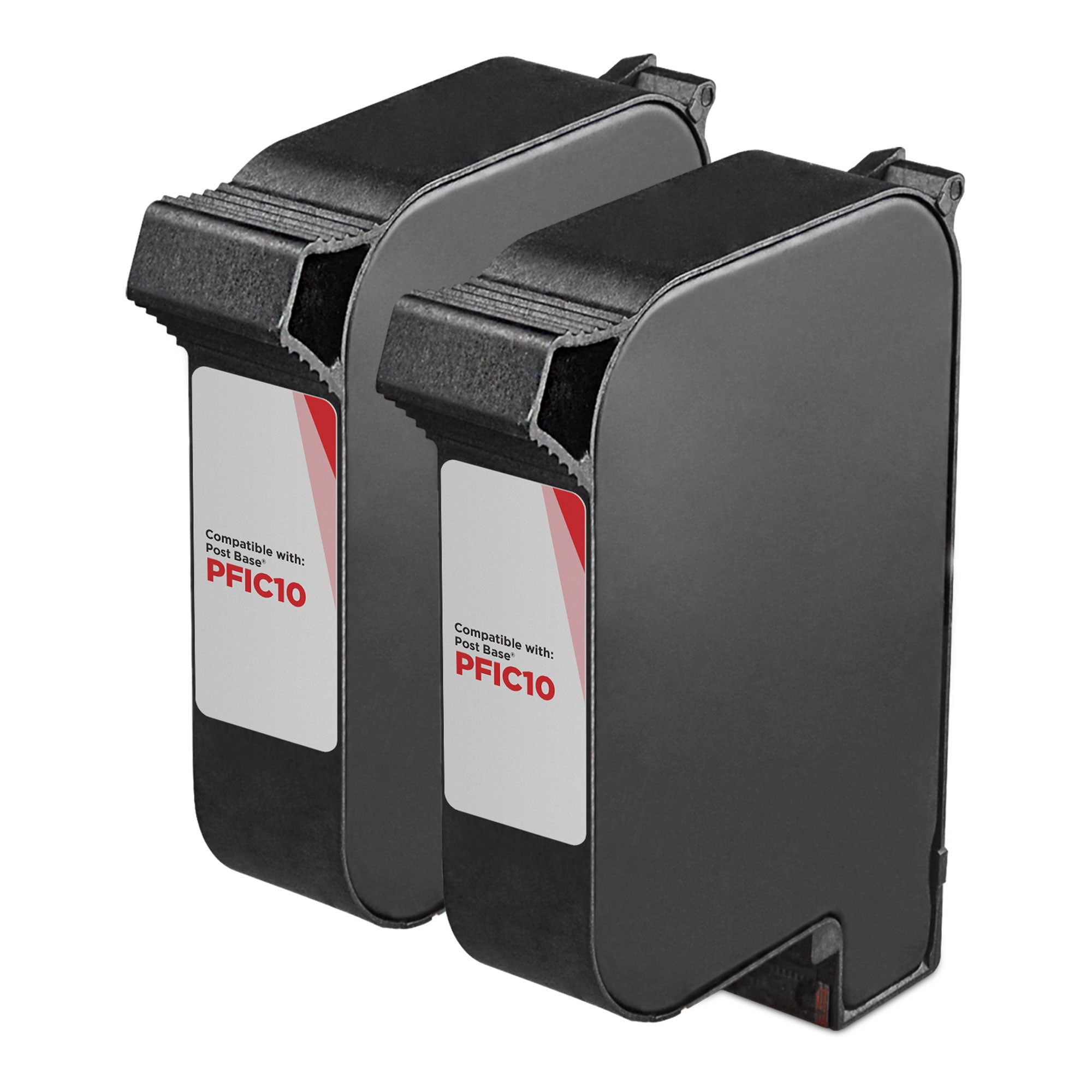 Compatible Francotyp-Postalia PFIC10 Fluorescent Red Ink Cartridge 2-Pack (4,000 Impressions)