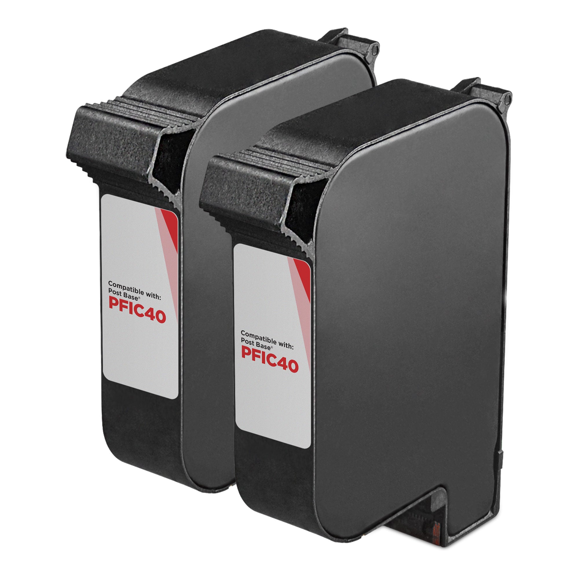 Compatible Francotyp-Postalia PFIC40 Fluorescent Red Ink Cartridge 2-Pack (18,000 Impressions)