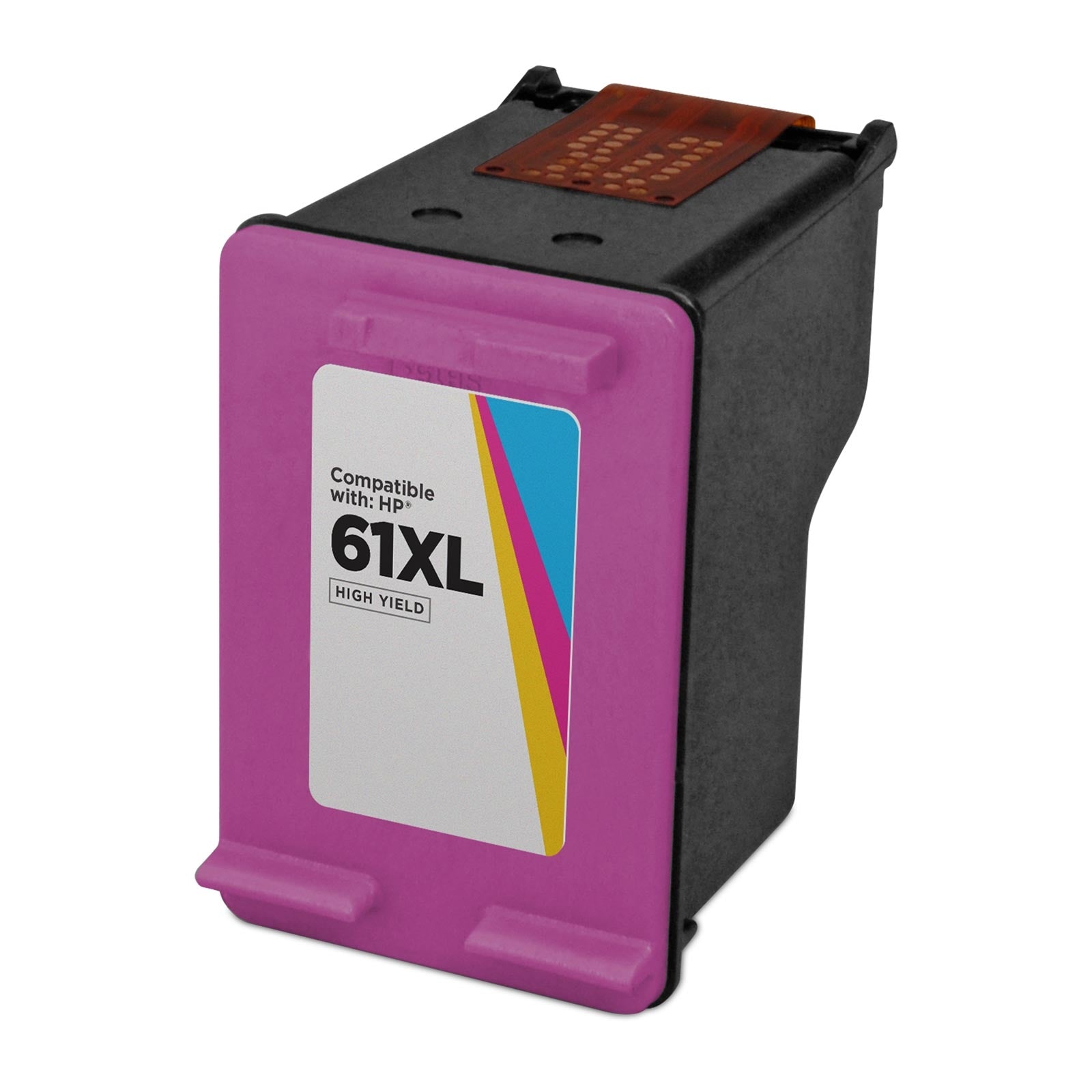Remanufactured HP CH564WN (HP 61XL) High-Yield Tri-Color Ink Cartridge