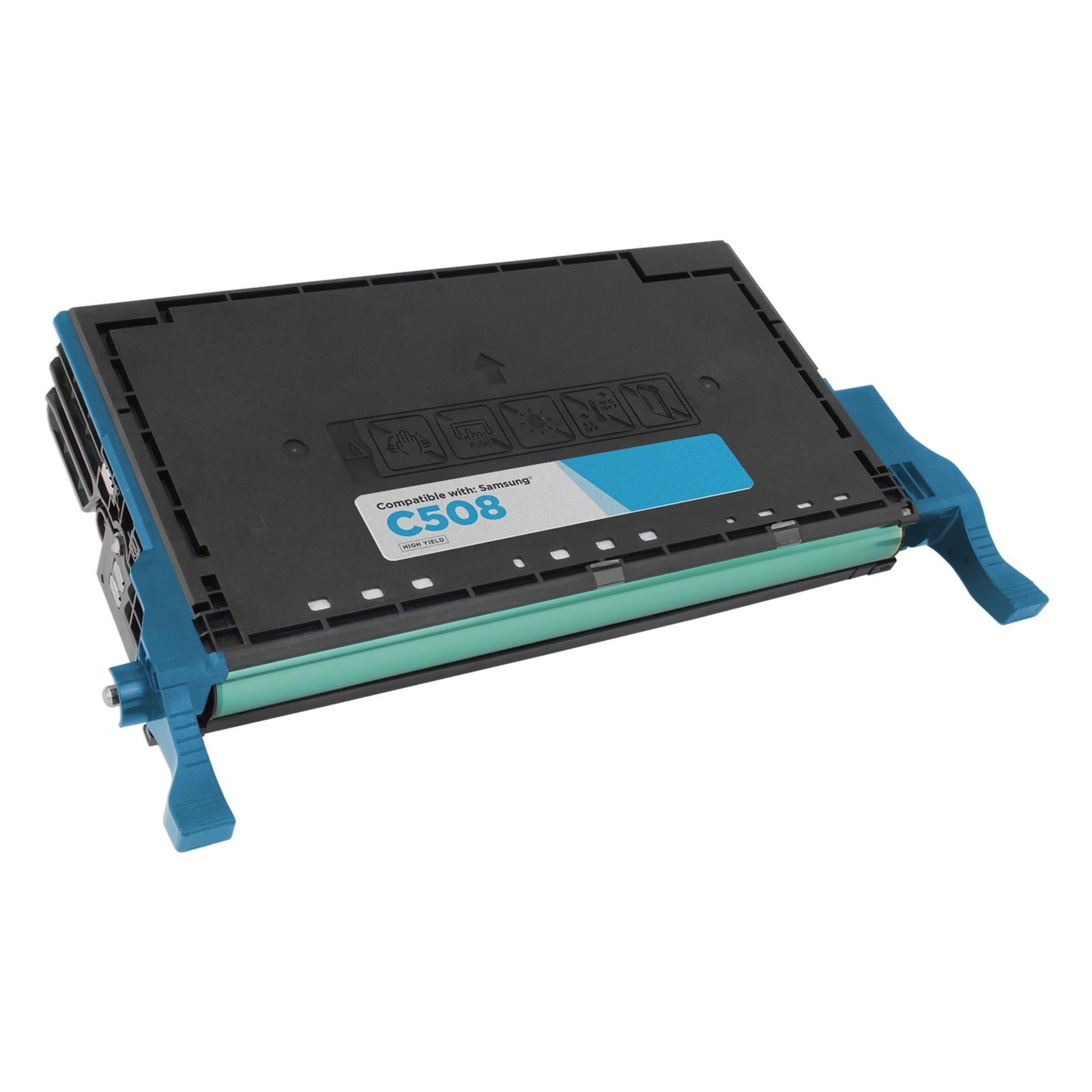 Remanufactured Samsung CLT-C508L High Yield Cyan Laser Toner Cartridge (4,000 Pages)