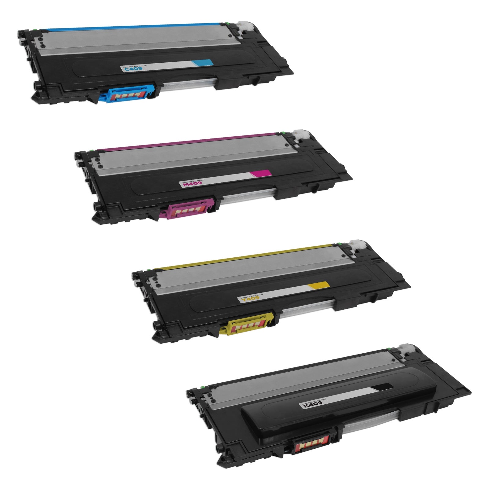 Set of 4 Compatible Samsung CLT-409S Multi Toner Cartridges (2,500 Pages)