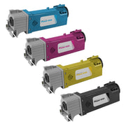 Set of 4 Compatible Xerox 106R01334 Black, 106R01331 Cyan, 106R01332 Magenta, 106R01333 Yellow Toner Cartridges