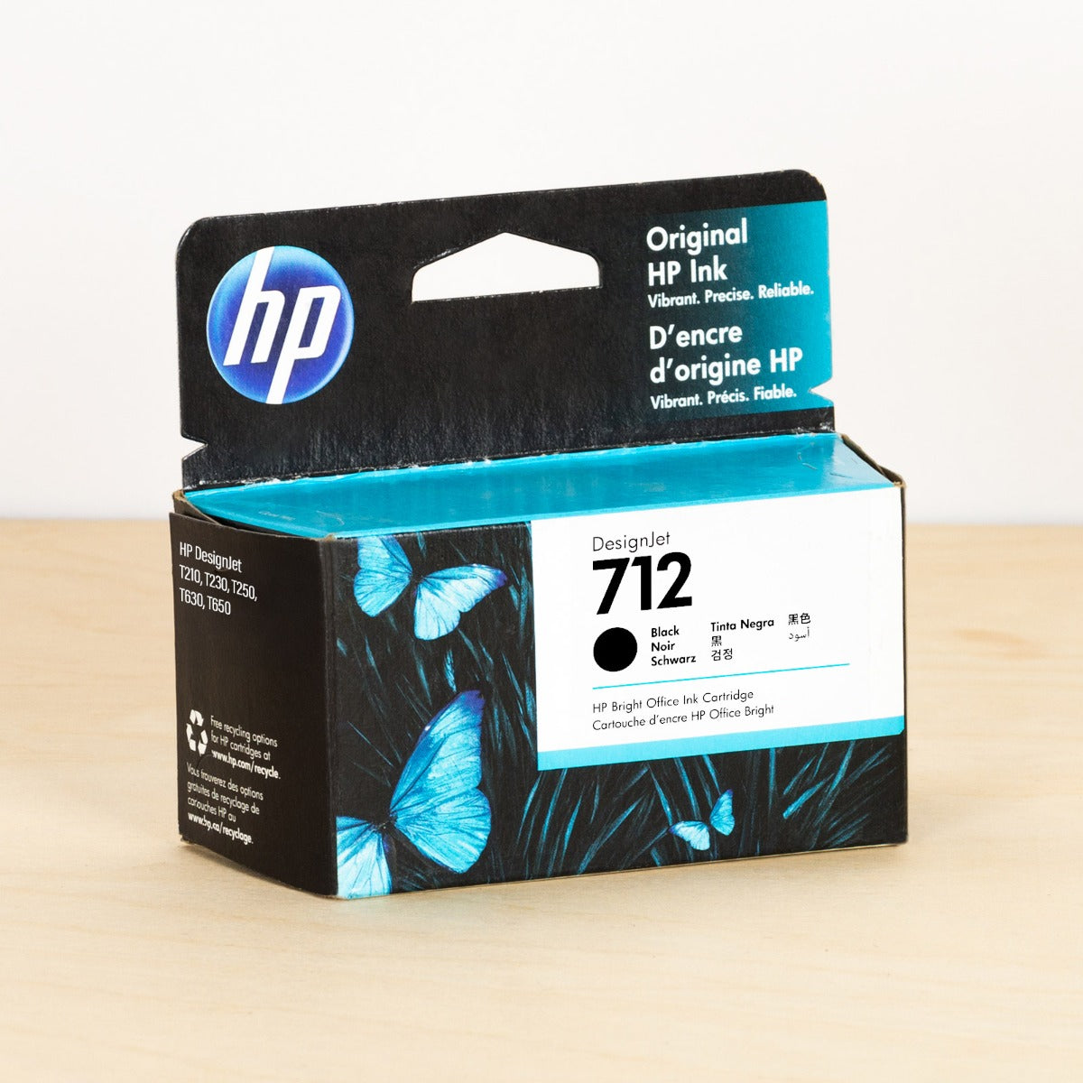 OEM HP 712 80ml Black Ink Cartridge