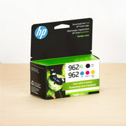 OEM HP 962XL High Yield Black and 962 Cyan, Magenta, Yellow Ink Cartridges Pack of 4 (4,100 Pages)