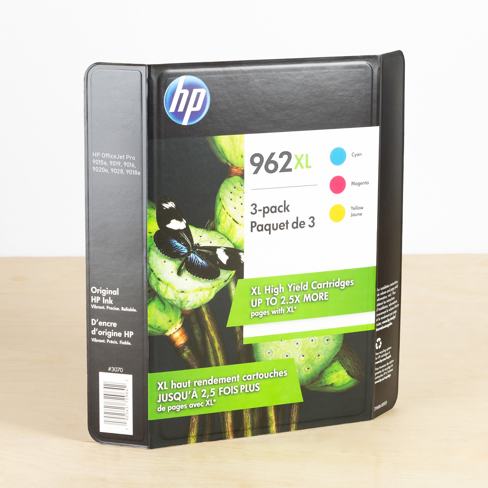 OEM HP 962XL High Yield Color Ink 3-Pack (1,600 Pages)