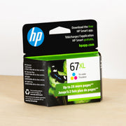 OEM HP 67XL High Yield Color Ink Cartridge (200 Pages)