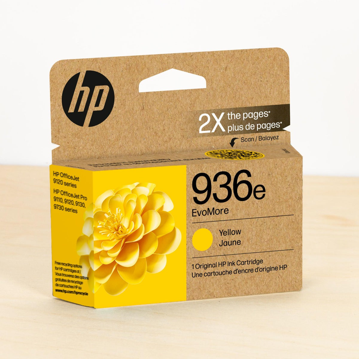 OEM HP 936e EvoMore Yellow Ink Cartridge